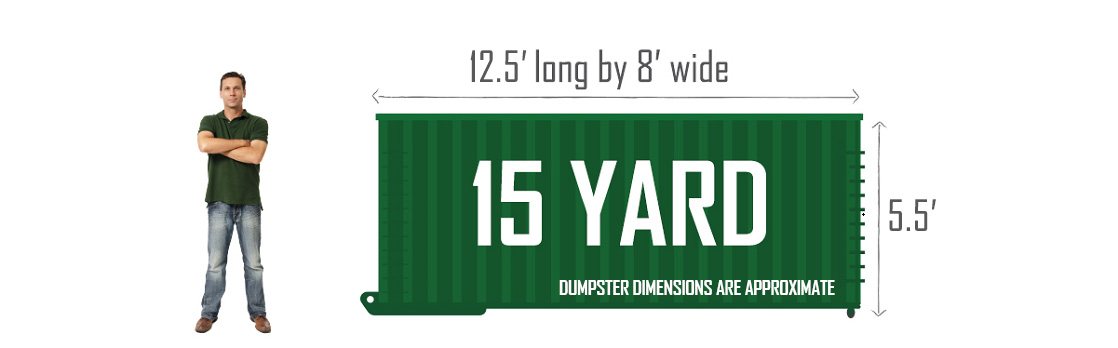 15 Yard Green Bay Dumpster Rental