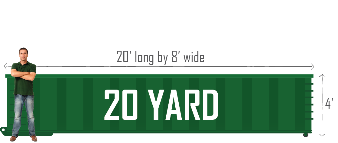 20 Yard Green Bay Dumpster