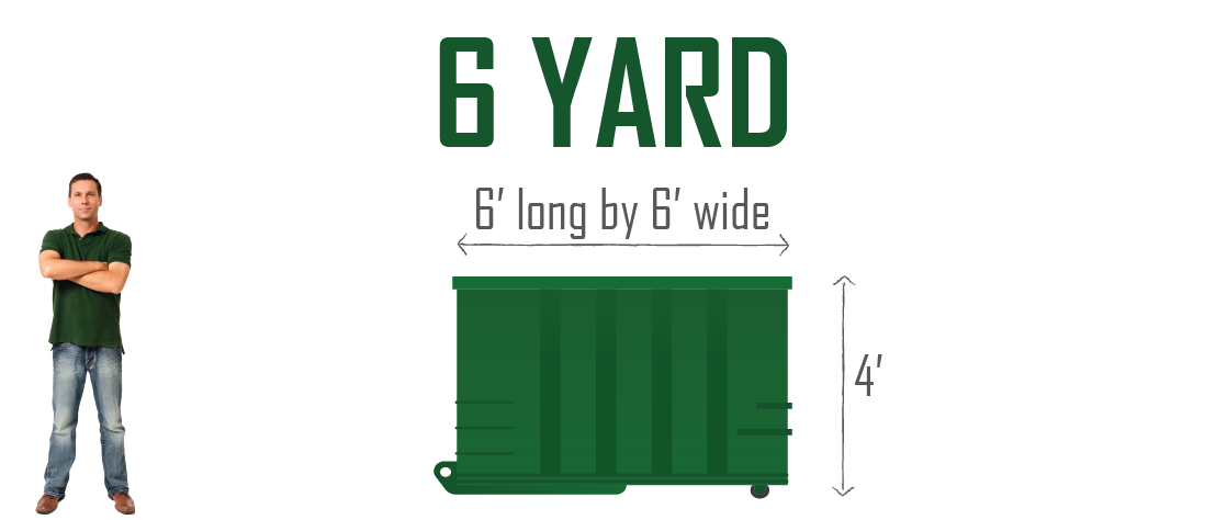 6 Yard Green Bay Dumpster